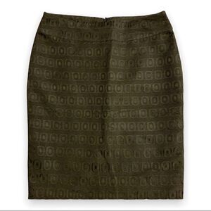 Cynthia Rowley Women’s Skirt Size 4 Classic Pencil Black Textured Print
